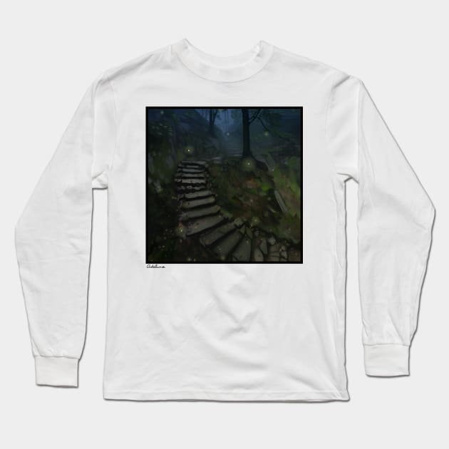 Steppy Bois - Night Long Sleeve T-Shirt by greenishsapphire